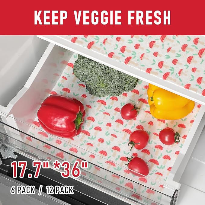 Cooyes 6 Pack Cloth Shelf Liners - Image 5