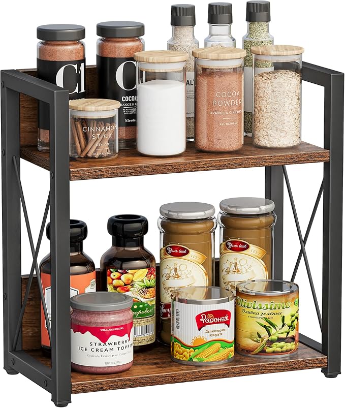 Giikin Counter Shelf Organizer, 2 Tier Kitchen Spice Rack - Image 9