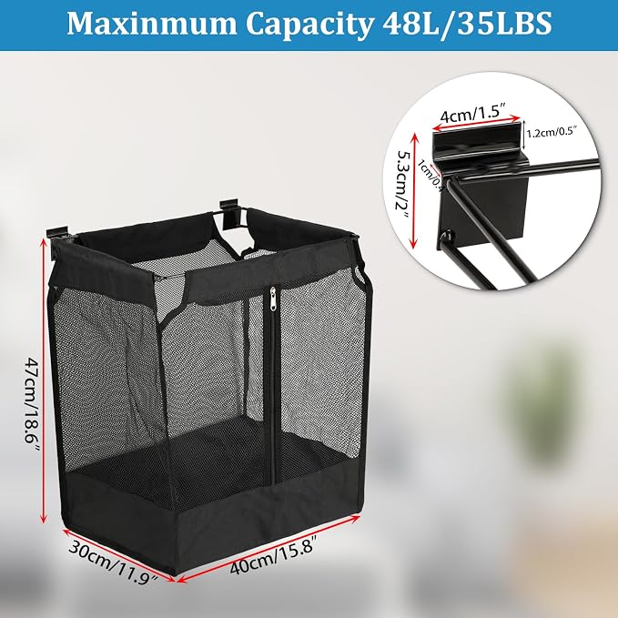 Kokone Wall Hanging Basket for Slat Walls- Mesh Storage Basket for Slatwall - Image 2