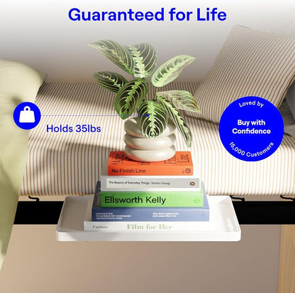 BedShelfie Bedside Shelf for Dorm Room Bunk Bed & Top Bunk, College Dorm Room - Image 5