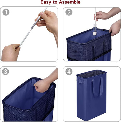 efluky Slim Laundry Basket, Narrow Laundry Hamper - Image 6