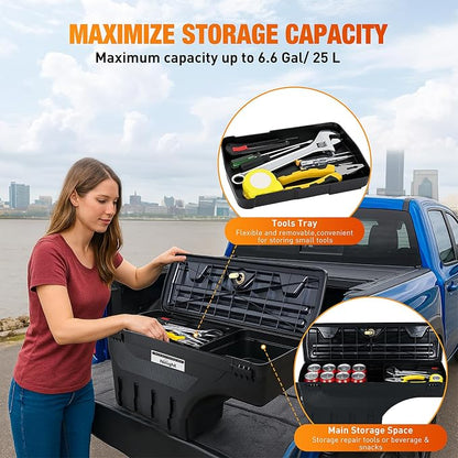 Nilight Truck Bed Tool Box Left Drivers Side Truck Tool Box Fit - Image 2