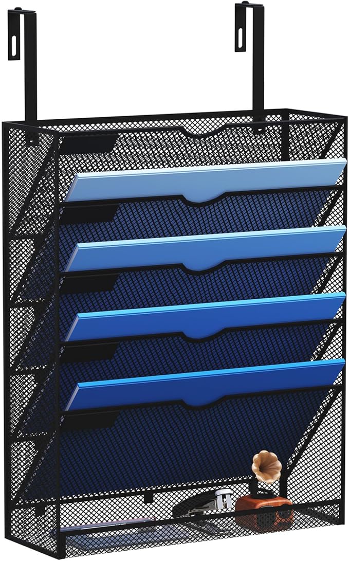 6-Tier Hanging File Organizer Office Cubicle Accessories by GDINDINFAN