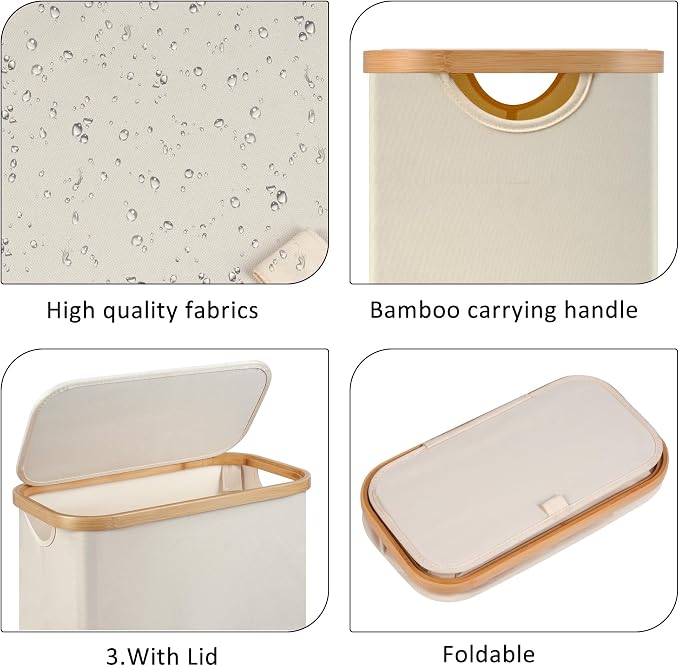 Slim Laundry Hamper, Narrow laundry Hamper - Image 2