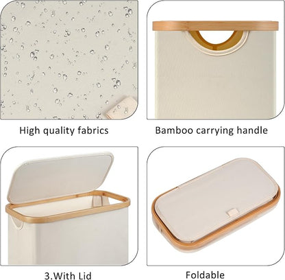 Slim Laundry Hamper, Narrow laundry Hamper - Image 2