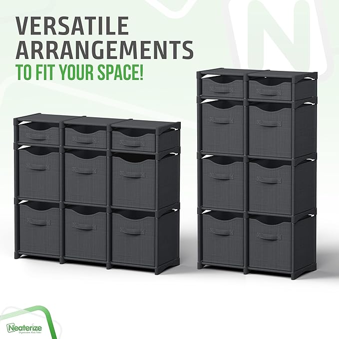 9 Cube Closet Organizers And Storage | Includes All Storage Cube Bins | Easy To - Image 4