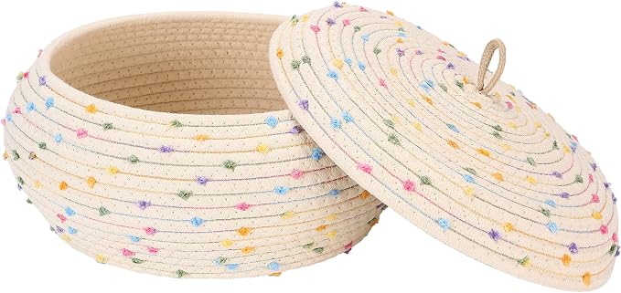 Sea Team Round Cotton Rope Storage Basket by SeaTeam