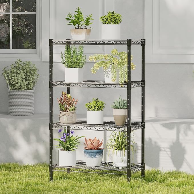 DUMOS 5-Tier Metal Storage Shelves, Heavy Duty Steel Shelving Unit Organizers - Image 7