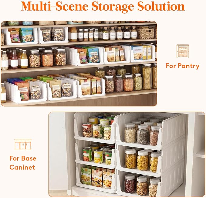 Lifewit 6 Pack Stackable Closet Organizers - Image 9