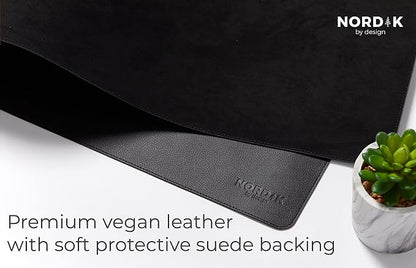 Nordik Leather Desk Mat Cable Organizer - Image 4