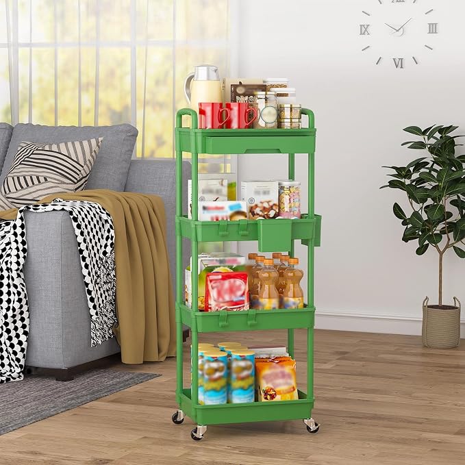 4 Tier Rolling Utility Cart - Image 8