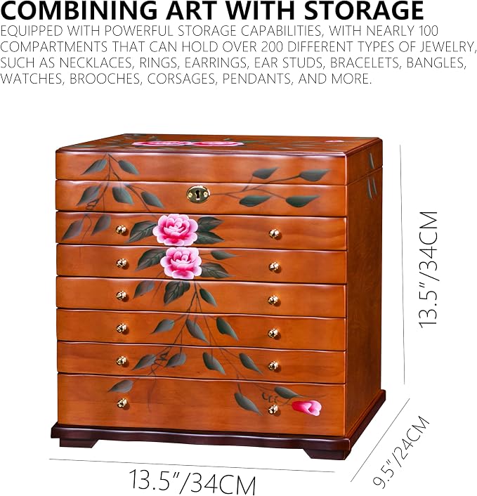 Hand-Painted Wooden Jewelry boxes - Image 6