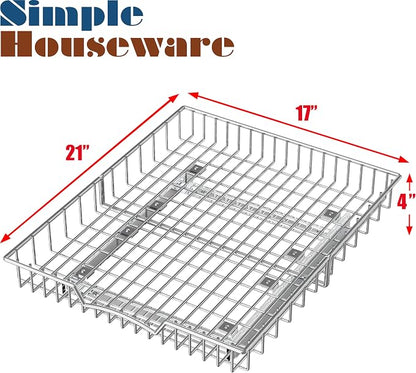 Simple Houseware Under Cabinet Pull Out Sliding Shelf Drawer, 21Dx17W | - Image 2
