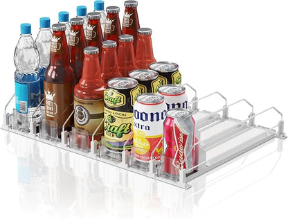 Drink Organizer for Fridge, 12oz 16oz 20oz by LOVEFORBETTERLIFE
