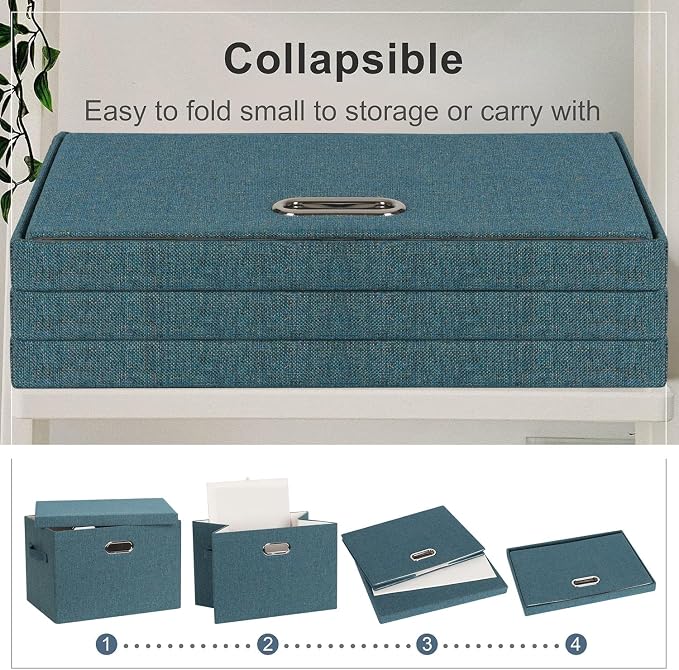 Large 17" 36 Quart Collapsible Stackable Storage Bins - Image 4