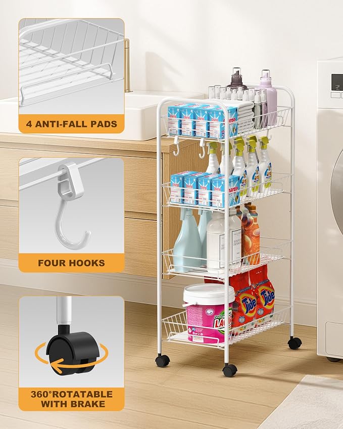 Mythinglogic 4 Tier Rolling Cart - Image 7