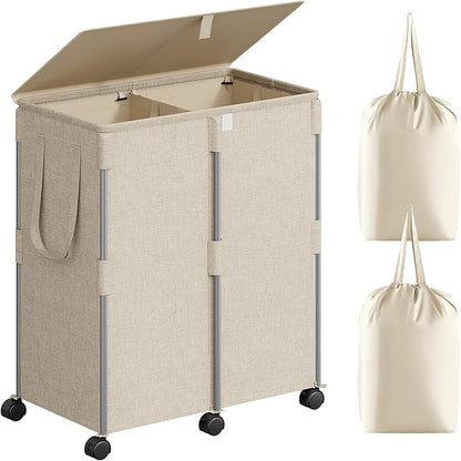 140L Double Laundry Hamper by Unknown
