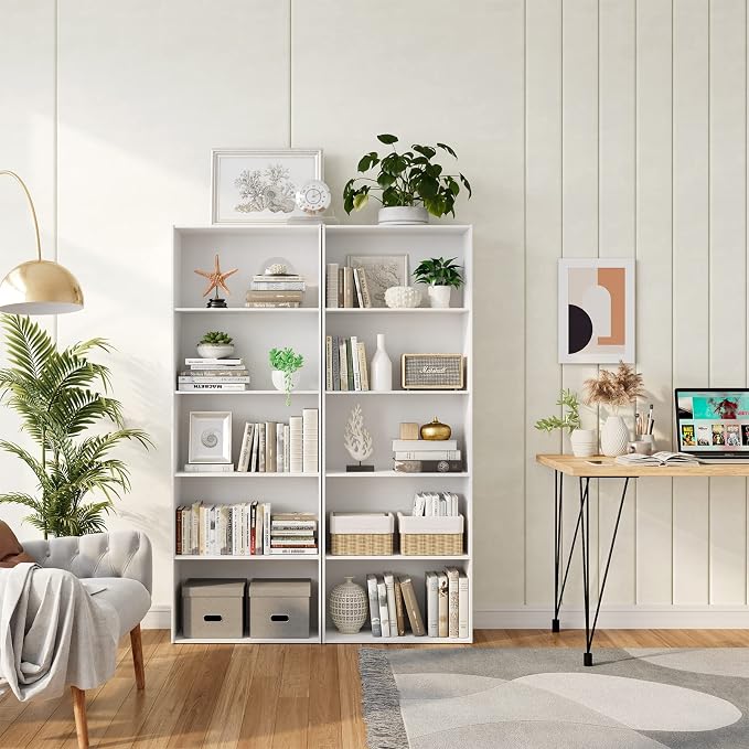 Tangkula 5-Tier Bookcase, 67” Tall Freestanding Bookshelf - Image 4