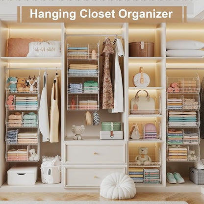 5 Tier Extra Large Closet Hanging Shelves - Image 4