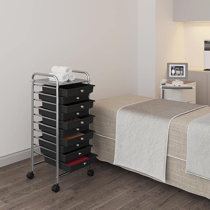 Yaheetech Rolling Cart Organizer Plastic Trolley - Image 7