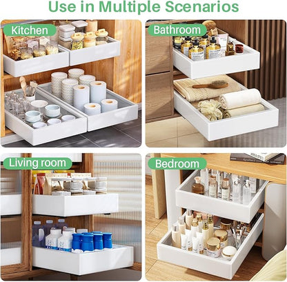 Pull out Cabinet Organizer, Heavy Duty Full-Extension Slide out Drawers - Image 9