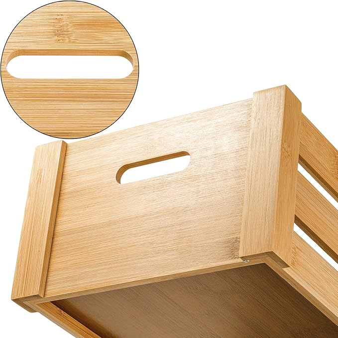 Lawei Set of 3 Bamboo Nesting Crates - Image 3