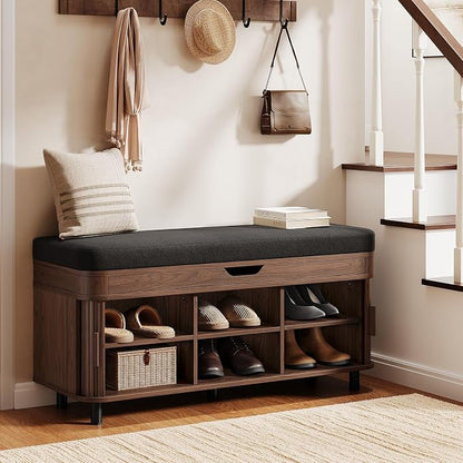 ONBRILL 43.3" Shoe Storage Bench - Image 7