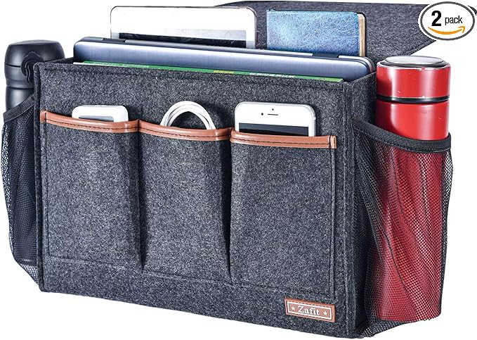 Bedside Caddy, Large Size Storage Organizer by ZAFIT