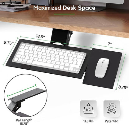 KT1 Ergonomic Keyboard Tray Under Desk - Image 3