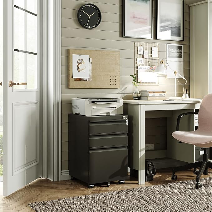 DEVAISE 3 Drawer Mobile File Cabinet - Image 2