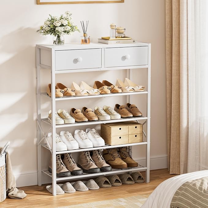 Shoe Rack for Entryway, 5 Tier Shoe Organizer - Image 2