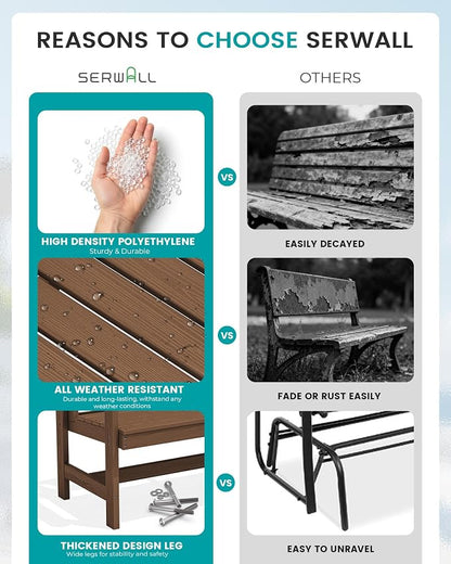 SERWALL HDPE Outdoor Bench - Image 9