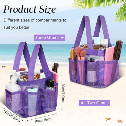 Hillban 4 Pcs Mesh Shower Caddy Portable Shower Caddy - Image 2