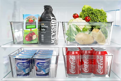 Simple Houseware 4 Pcs Kitchen Clear Bin Storage Organizer - Image 6
