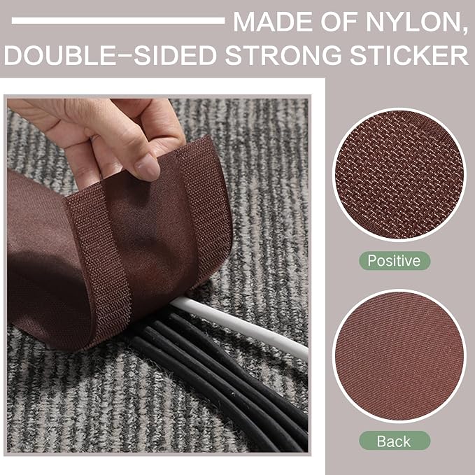 WILLBOND Carpet Cord Cover Cable Protector Floor Cover Cable Protector - Image 3