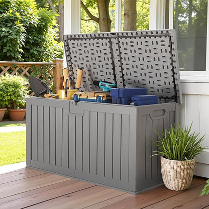 Devoko 240 Gallon Double-Wall Deck Box - Image 5