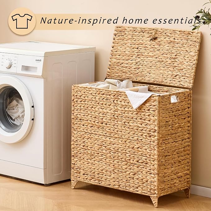 Handwoven Large Laundry Hamper - Image 6