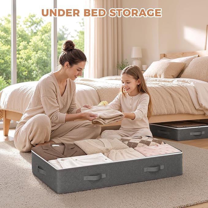 Budding Joy Under Bed Storage Containers, Storage Bins - Image 2