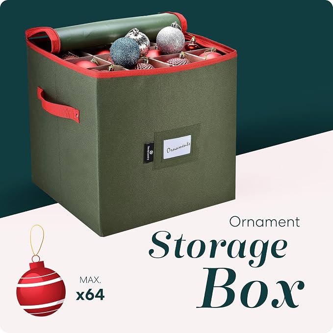Handy Laundry, Christmas Ornament Storage, Stores up to 64 Holiday Ornament - Image 2