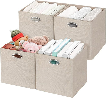Posprica Storage Cubes, 12×12 Storage Bins, Fabric Drawers Organizer Basket by Posprica