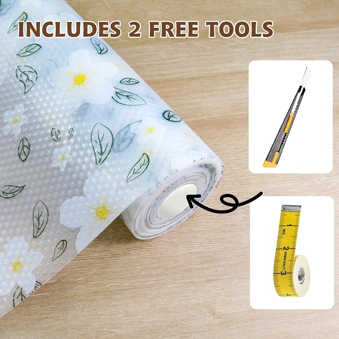 Drawer and Shelf Liner for Kitchen Cabinet, Non-Adhesive EVA Waterproof Drawer - Image 7