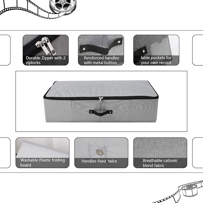 Omygarden 2PCS Foldable Under Bed Storage Container - Image 3