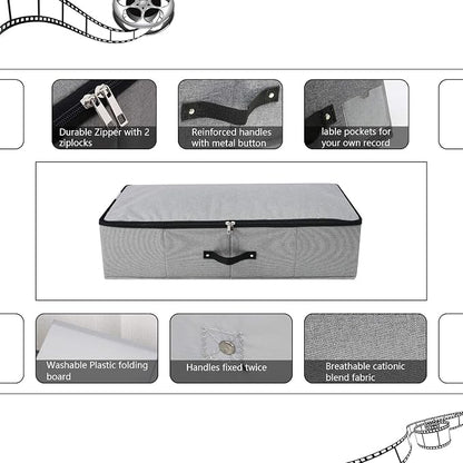 Omygarden 2PCS Foldable Under Bed Storage Container - Image 3