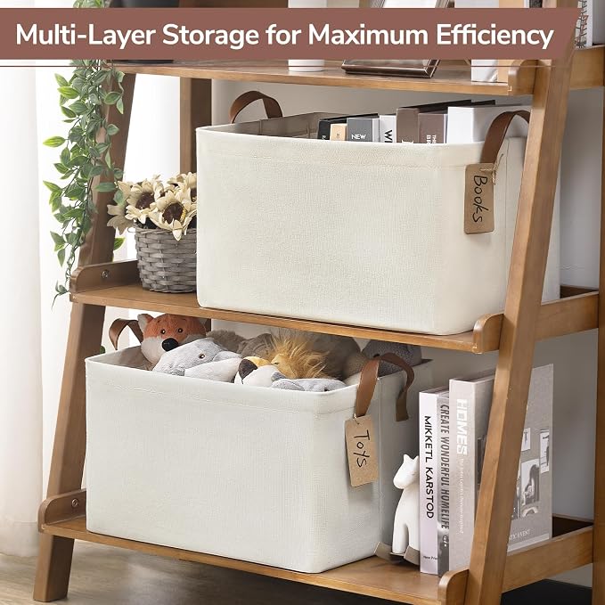 CHICVITA 4 Pack Large Storage Baskets - Image 6
