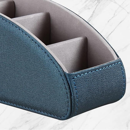 Remote Control Holder, Leather 5 Rooms Desk Organizer and Decorations - Image 6
