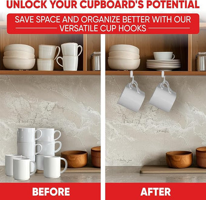 Better Houseware Coffee Mug Holder, Under-Shelf Mug Rack - Image 3