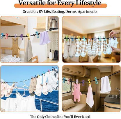 Travel Clothesline Retractable Portable Clothesline - Image 6