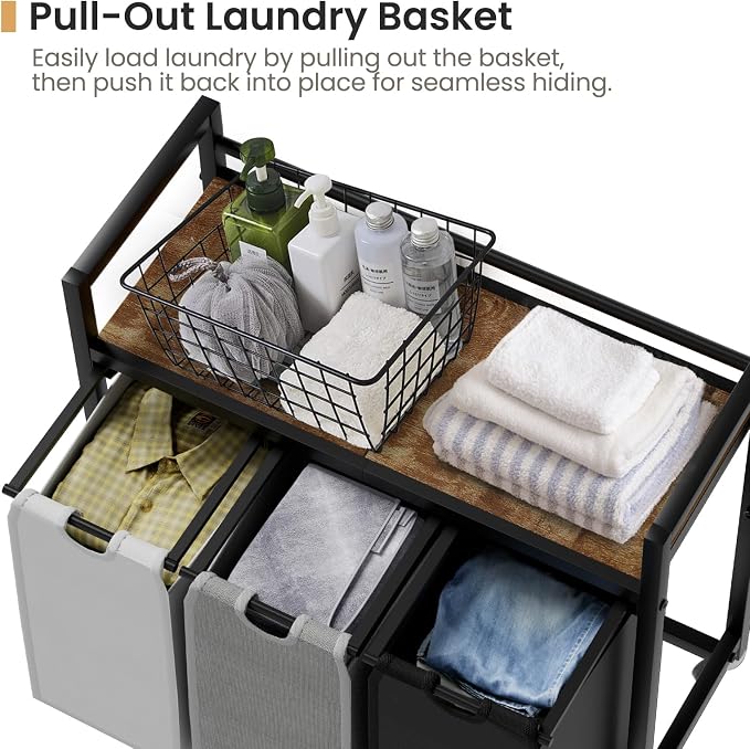 Laundry Hamper, Laundry Basket, Laundry Sorter - Image 4
