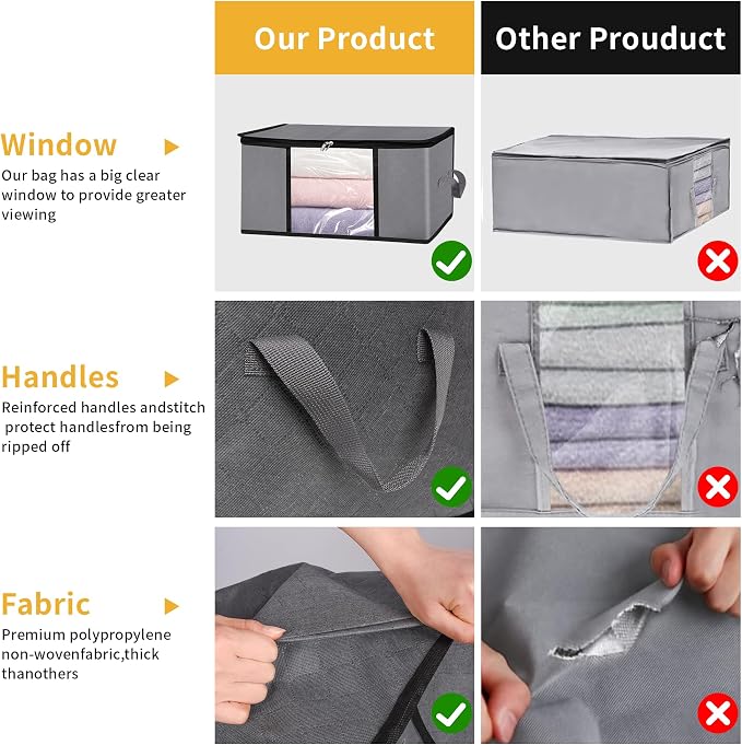 2 Pack Clothes Organizer Storage Bags - Image 7