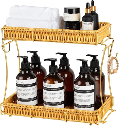 Bathroom Organizer Countertop Perfume Organizer Makeup Organizer Cosmetics by REFLYING